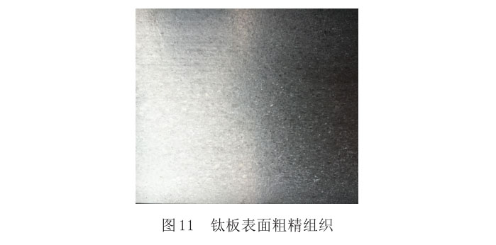 表面粗晶和条状组织 表面粗晶和条状组织